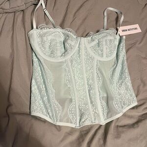 Mint corset by urban outfitters